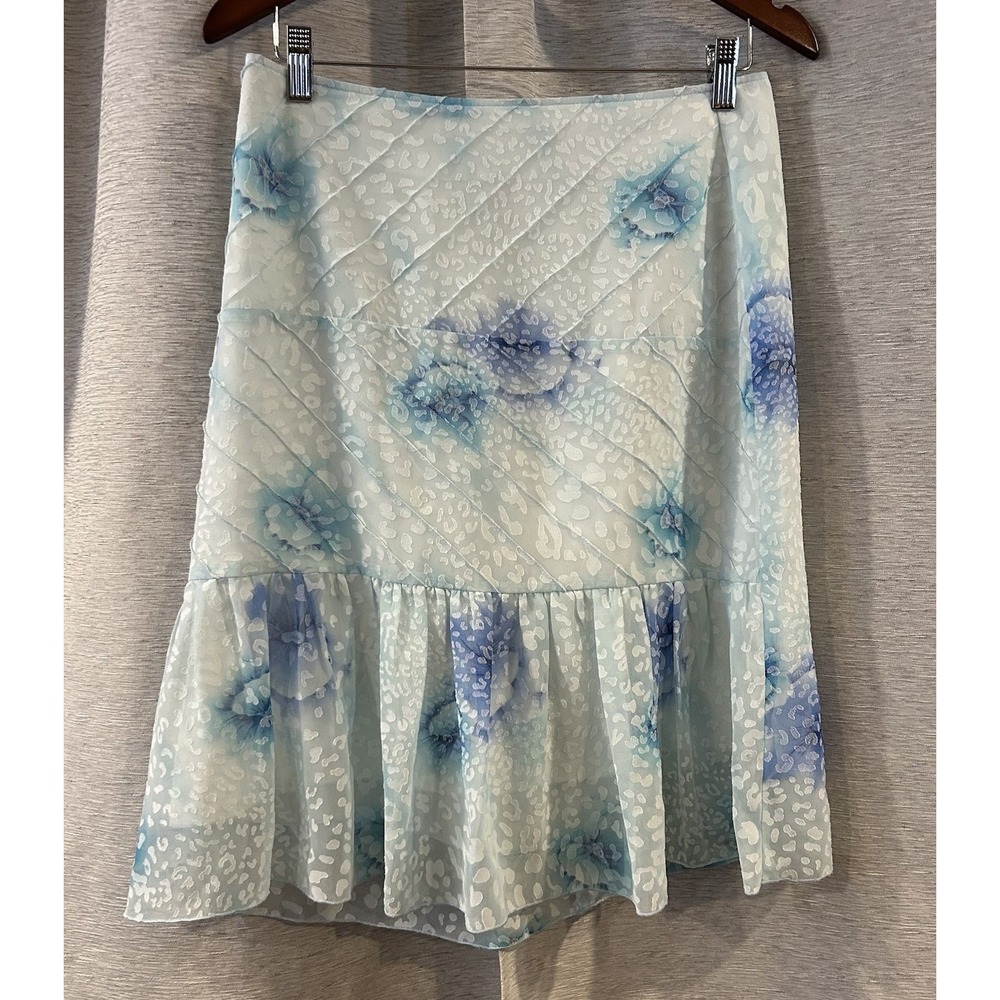 Y2K Eden Blue Floral Animal Print‎ Cloud Skirt